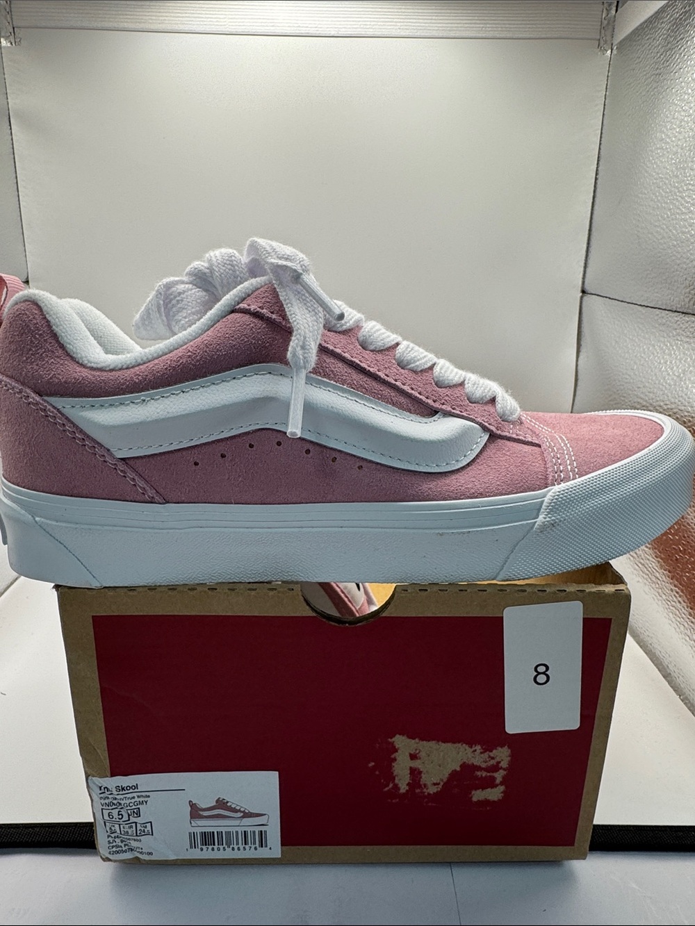Classic Low-Top Skate Shoe in Dusty Pink - Size 8